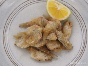 クリックで拡大表示 テンジクダイの唐揚げ