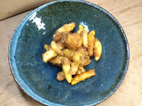 クリックで拡大表示 ハゼの真子煮つけ