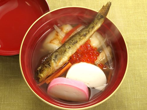 クリックで拡大表示 焼きはぜで作った仙台雑炊