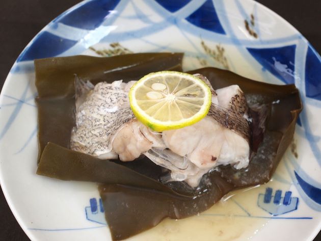 ヒゲダラの酒蒸し