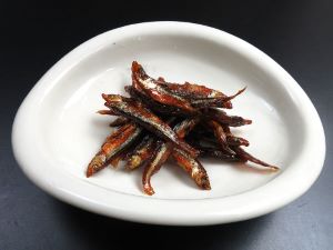 クリックで拡大表示 わかさぎの甘露煮