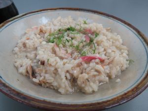 クリックで拡大表示 ウバガイ(ホッキガイ)のリゾット