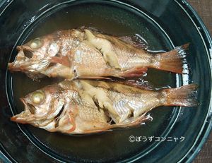 クリックで拡大表示 ウスメバルの煮つけ