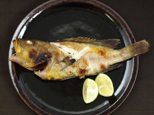 クリックで拡大表示 アオハタの塩焼き