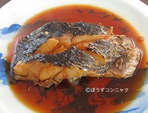クリックで拡大表示 メジナの煮つけ