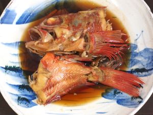 クリックで拡大表示 ユメカサゴの煮つけ