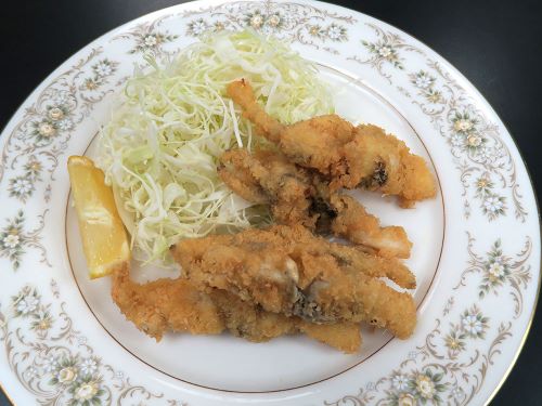 クリックで拡大表示 アゲマキのフライ