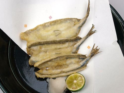 クリックで拡大表示 サヨリの天ぷら