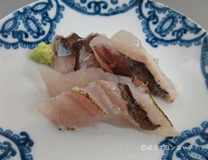 クリックで拡大表示 ヒウチダイの刺身