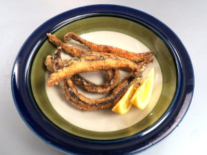 コモンカスベの唐揚げ