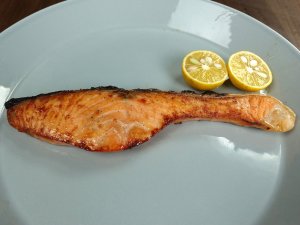 サーモンの塩焼き