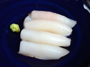 ヒメコウイカの刺身