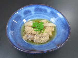 タチウオの真子の煮つけ