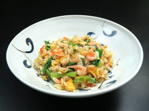 ヒメアマエビのチャーハン