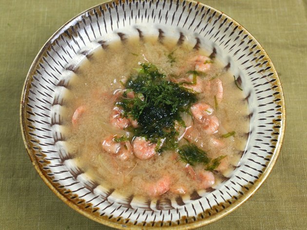 ヒメアマエビのみそ汁