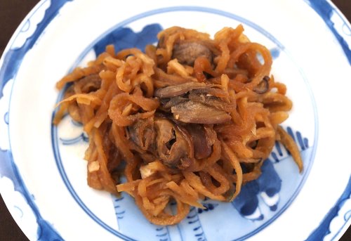 タテボシガイの煮もの（石貝の煮もの）
