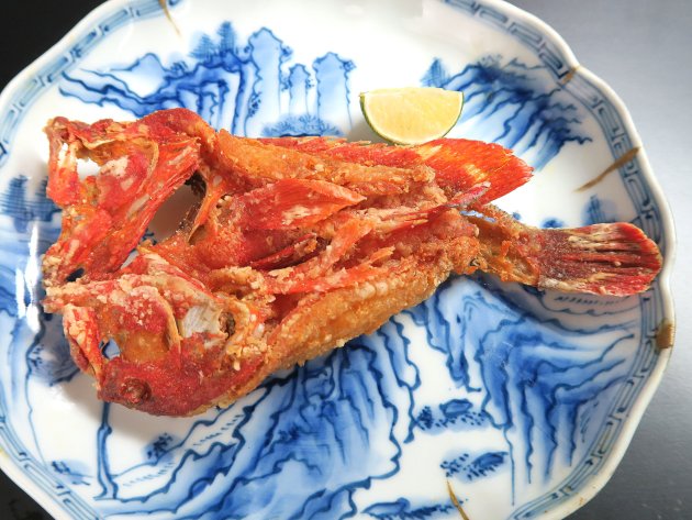 ニジハタの姿揚げ