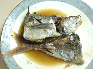 アカアジの煮つけ