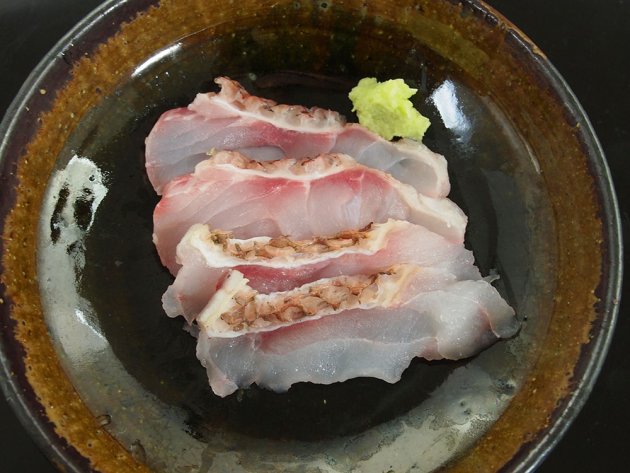 コブダイの皮霜造り