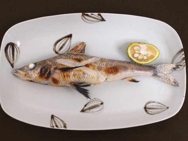 目光の塩焼き