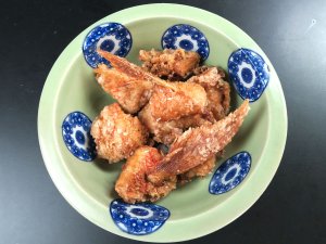 クロホシフエダイの唐揚げ