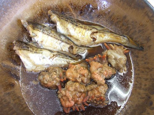 白ハタとじいぼの煮つけ／鳥取県岩美町