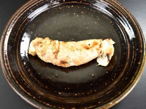 ヒラスズキの白子焼き