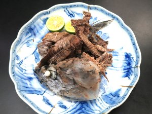 ヒラソウダの塩ゆで