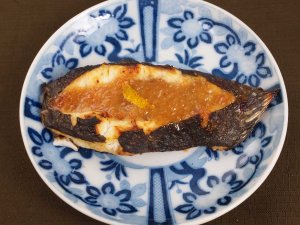 ヒラメのみそ焼き