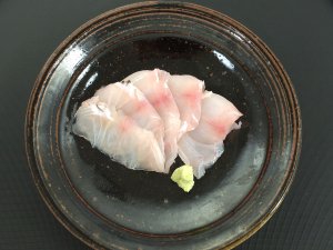 ブダイの昆布締め<