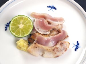 ボラへそのたたき