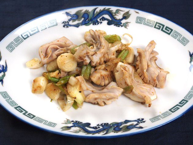 ボラへその中華炒め