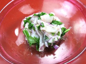 コモンハタのセビチェ