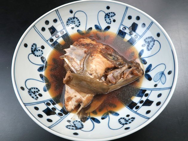 コモンハタの兜煮