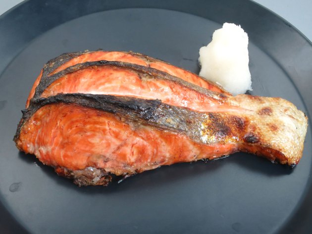 マスノスケの塩焼き
