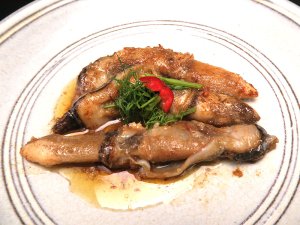 エゾマテガイのバター焼き