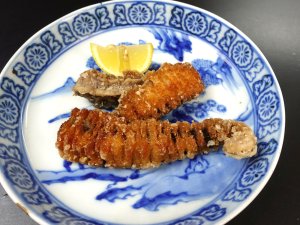 ウチワザメの唐揚げ