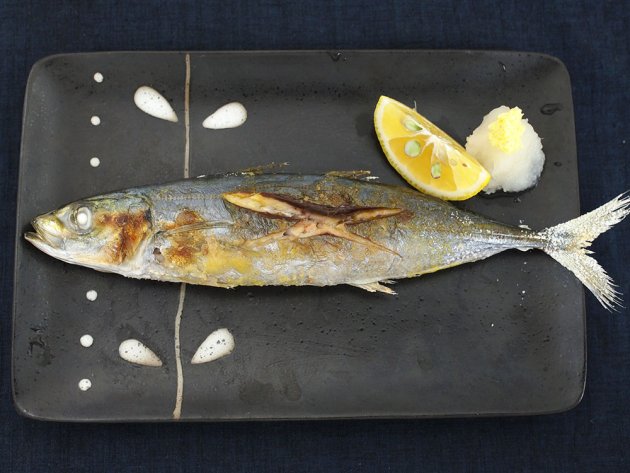ムロアジの塩焼き