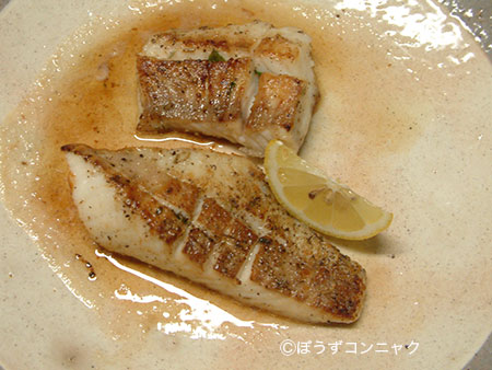 オオクチバスのムニエル