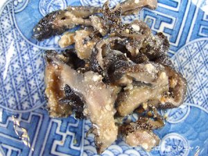 アメフラシの酢みそ和え
