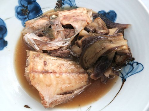 干しなすとかわはぎの煮もの