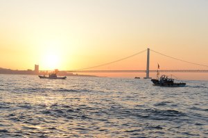 明石海峡でのイカナゴの新子漁
