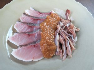 アラの湯引き