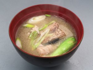 ブラウントラウトのみそ汁