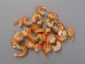 アカエビの干しエビ