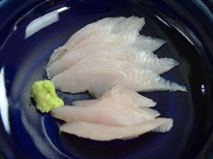 マルバラシマガツオの刺身