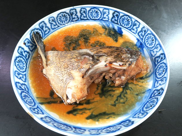 エリアカコショウダイの煮つけ