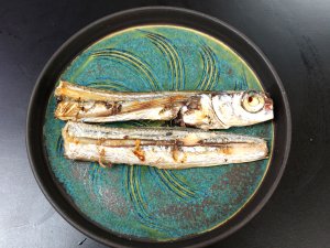 トウザヨリの塩焼き