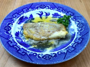 オンデンザメの料理、ムニエル