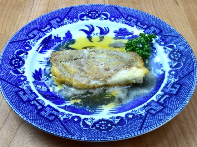 オンデンザメの料理、ムニエル